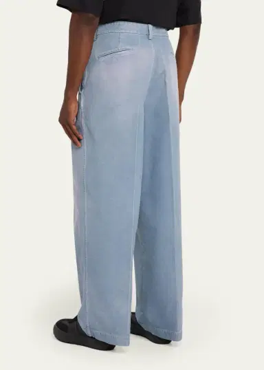 Marni Men's Faded Denim Wide-Leg Pants | Thumbnail 7 Marni Men's Faded Denim Wide-Leg Pants | Thumbnail 7