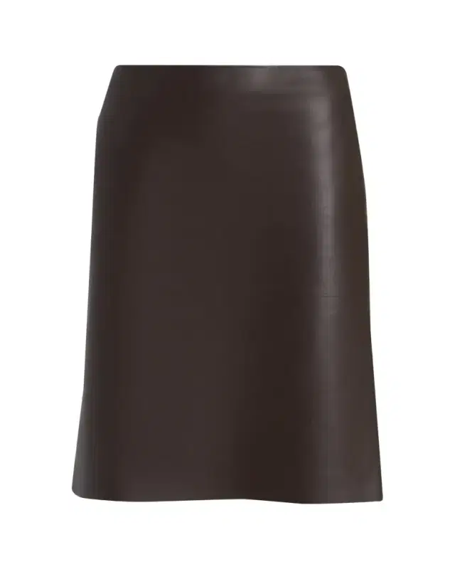 Nappa Leather Pencil Skirt