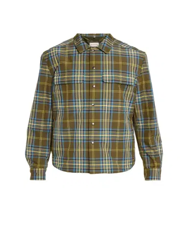 Moncler Men's Monogram Checked Nylon Shirt Jacket | Thumbnail 1