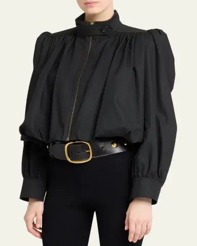 Chloé Shirred Canvas Jacket | Thumbnail 4