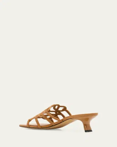Loewe Petal Anagram Leather Caged Mule Sandals | Thumbnail 2