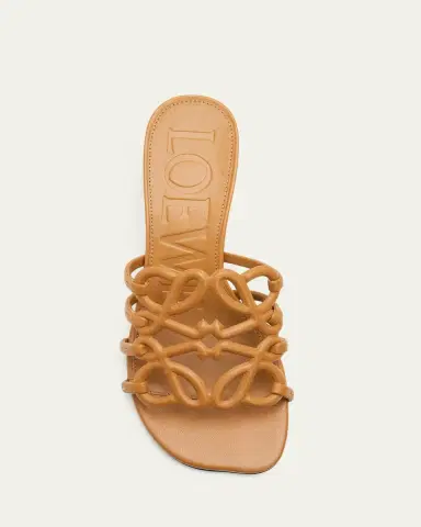 Loewe Petal Anagram Leather Caged Mule Sandals | Thumbnail 3