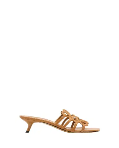 Loewe Petal Anagram Leather Caged Mule Sandals | Thumbnail 4