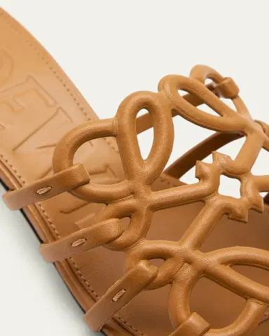 Loewe Petal Anagram Leather Caged Mule Sandals | Thumbnail 6