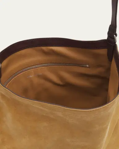 Dries Van Noten Men's Leather-Trimmed Suede Crossbody Bag | Thumbnail 4 Dries Van Noten Men's Leather-Trimmed Suede Crossbody Bag | Thumbnail 4