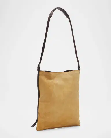 Dries Van Noten Men's Leather-Trimmed Suede Crossbody Bag | Thumbnail 7 Dries Van Noten Men's Leather-Trimmed Suede Crossbody Bag | Thumbnail 7