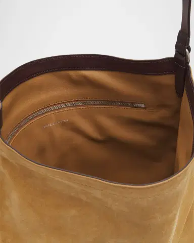 Dries Van Noten Men's Leather-Trimmed Suede Crossbody Bag | Thumbnail 8 Dries Van Noten Men's Leather-Trimmed Suede Crossbody Bag | Thumbnail 8