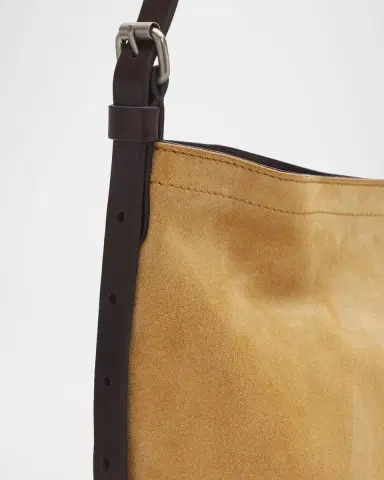 Dries Van Noten Men's Leather-Trimmed Suede Crossbody Bag | Thumbnail 10 Dries Van Noten Men's Leather-Trimmed Suede Crossbody Bag | Thumbnail 10