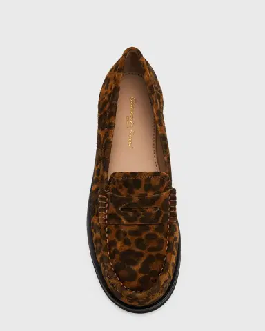 Gianvito Rossi Leopard-Printed Suede Penny Loafers | Thumbnail 6 Gianvito Rossi Leopard-Printed Suede Penny Loafers | Thumbnail 6