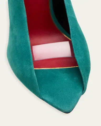 Valentino Garavani 105mm Open Toe Revele Suede Pumps | Thumbnail 10 Valentino Garavani 105mm Open Toe Revele Suede Pumps | Thumbnail 10