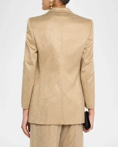 Giorgio Armani Embellished Satin Double-Breasted Jacket | Thumbnail 7 Giorgio Armani Embellished Satin Double-Breasted Jacket | Thumbnail 7