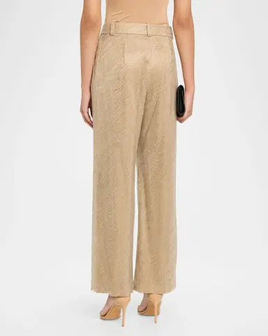 Giorgio Armani Embellished Pleated Straight-Leg Pants | Thumbnail 7 Giorgio Armani Embellished Pleated Straight-Leg Pants | Thumbnail 7