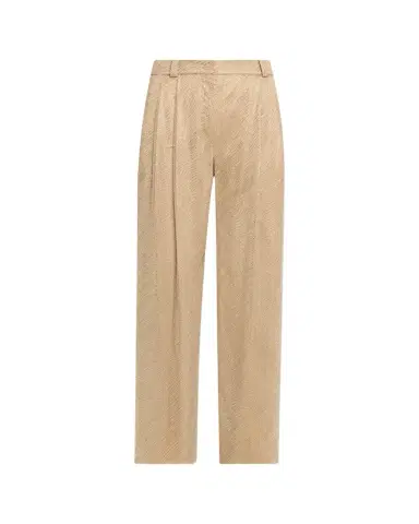 Giorgio Armani Embellished Pleated Straight-Leg Pants | Thumbnail 1 Giorgio Armani Embellished Pleated Straight-Leg Pants | Thumbnail 1