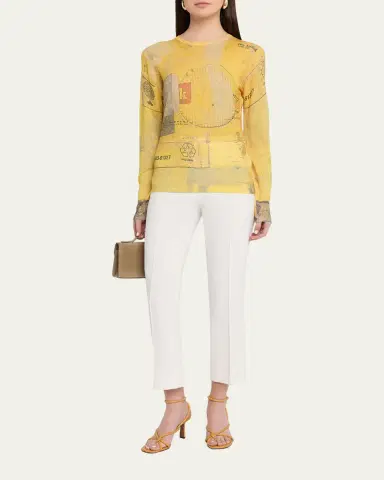 Jason Wu Collection x Robert Rauschenberg Sulphur Bank-Print Sweater | Thumbnail 2 Jason Wu Collection x Robert Rauschenberg Sulphur Bank-Print Sweater | Thumbnail 2