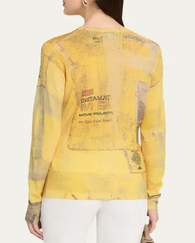 Jason Wu Collection x Robert Rauschenberg Sulphur Bank-Print Sweater | Thumbnail 3 Jason Wu Collection x Robert Rauschenberg Sulphur Bank-Print Sweater | Thumbnail 3
