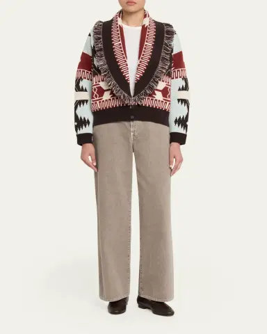 Alanui Icon Jacquard Fringed Cardigan | Thumbnail 2