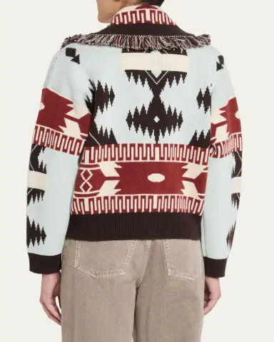 Alanui Icon Jacquard Fringed Cardigan | Thumbnail 3