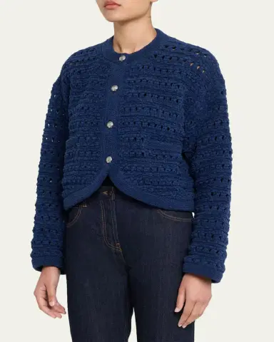 Alanui The Breath Of The Lagoon Open-Knit Jacket | Thumbnail 4