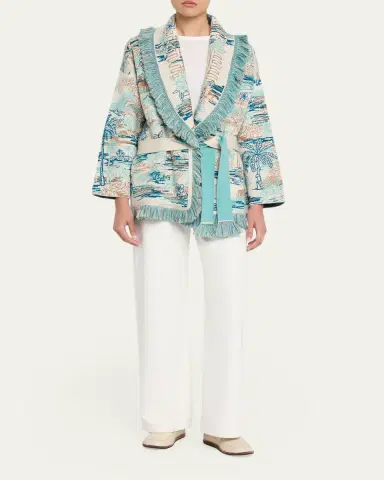 Alanui Lost In Paradise Fringed Wrap Cardigan | Thumbnail 2 Alanui Lost In Paradise Fringed Wrap Cardigan | Thumbnail 2