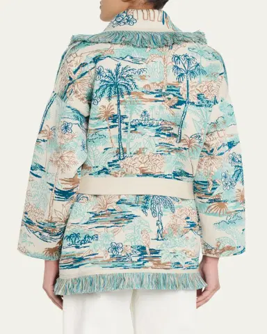Alanui Lost In Paradise Fringed Wrap Cardigan | Thumbnail 3 Alanui Lost In Paradise Fringed Wrap Cardigan | Thumbnail 3