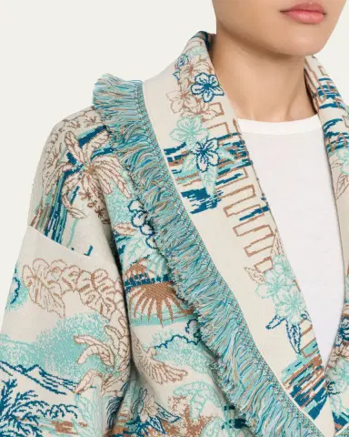 Alanui Lost In Paradise Fringed Wrap Cardigan | Thumbnail 5 Alanui Lost In Paradise Fringed Wrap Cardigan | Thumbnail 5