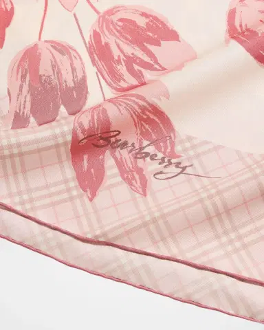 Burberry Tulips Silk Scarf | Thumbnail 3