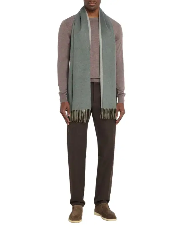 Men 's Baby Cashmere Fringe Scarf