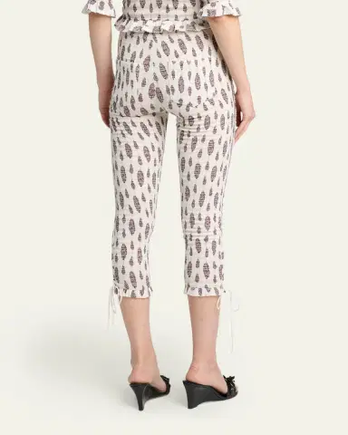Isabel Marant Alene Smocked Skinny-Leg Capri Pants | Thumbnail 3 Isabel Marant Alene Smocked Skinny-Leg Capri Pants | Thumbnail 3