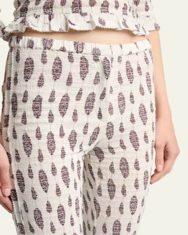 Isabel Marant Alene Smocked Skinny-Leg Capri Pants | Thumbnail 5 Isabel Marant Alene Smocked Skinny-Leg Capri Pants | Thumbnail 5