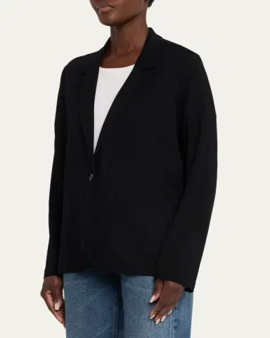 MAJESTIC FILATURES Relaxed Single-Button Blazer | Thumbnail 4 MAJESTIC FILATURES Relaxed Single-Button Blazer | Thumbnail 4