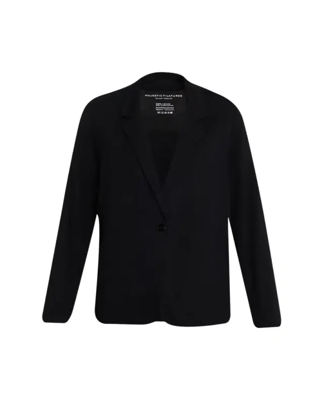 Relaxed Single-Button Blazer