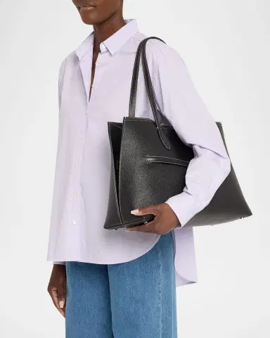 Toteme Lounge Grain Leather Tote Bag | Thumbnail 15 Toteme Lounge Grain Leather Tote Bag | Thumbnail 15
