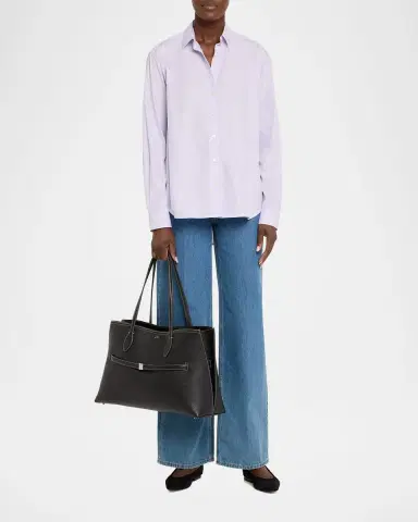 Toteme Lounge Grain Leather Tote Bag | Thumbnail 18 Toteme Lounge Grain Leather Tote Bag | Thumbnail 18