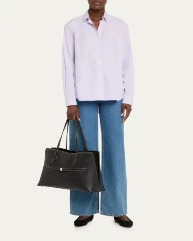 Toteme Lounge Grain Leather Tote Bag | Thumbnail 5 Toteme Lounge Grain Leather Tote Bag | Thumbnail 5