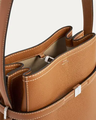 Toteme Belted Bucket Grain Leather Shoulder Bag | Thumbnail 2