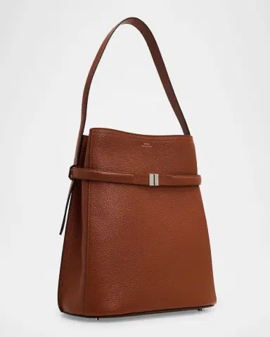 Toteme Belted Bucket Grain Leather Shoulder Bag | Thumbnail 3