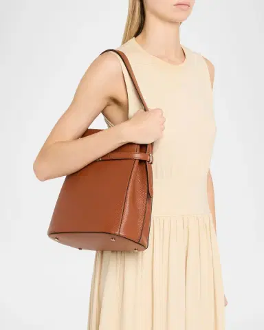 Toteme Belted Bucket Grain Leather Shoulder Bag | Thumbnail 6
