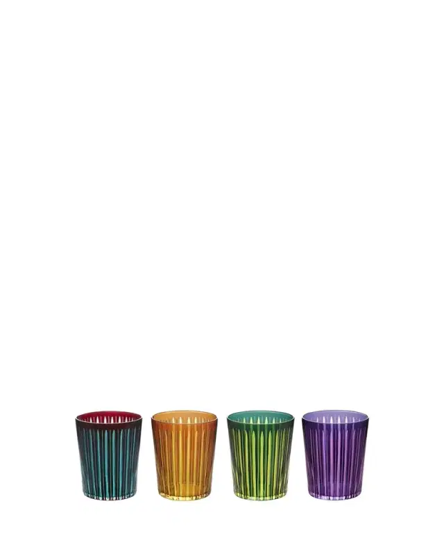 L'Objet Prism 17 oz. Highball Glasses, Set of 4