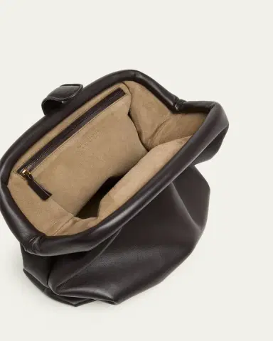 Bottega Veneta Lauren 1980 Leather Clutch Pouch Bag | Thumbnail 4