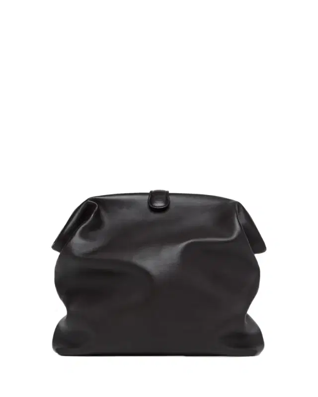 Bottega Veneta Lauren 1980 Leather Clutch Pouch Bag