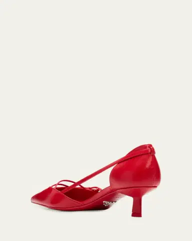 Prada 45mm Leather Bow Pumps | Thumbnail 4 Prada 45mm Leather Bow Pumps | Thumbnail 4