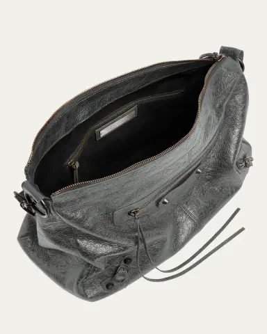 Balenciaga Men's Le City Moto Medium Leather Crossbody/Shoulder Bag | Thumbnail 3 Balenciaga Men's Le City Moto Medium Leather Crossbody/Shoulder Bag | Thumbnail 3