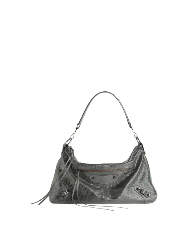 Balenciaga Men's Le City Moto Medium Leather Crossbody/Shoulder Bag