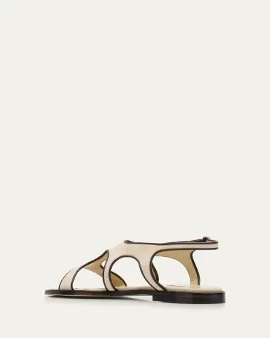 Manolo Blahnik Rufina Leather-Trimmed Suede Sandals | Thumbnail 2 Manolo Blahnik Rufina Leather-Trimmed Suede Sandals | Thumbnail 2