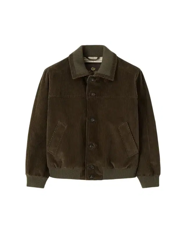 Loro Piana Men's Maremma Corduroy Bomber Jacket