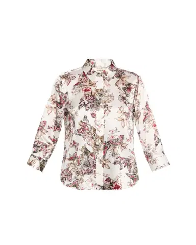 L'Agence Dani Silk Button-Front Blouse | Thumbnail 1 L'Agence Dani Silk Button-Front Blouse | Thumbnail 1