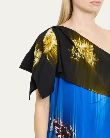 Proenza Schouler Haya Printed Asymmetric Draped Top | Thumbnail 5 Proenza Schouler Haya Printed Asymmetric Draped Top | Thumbnail 5