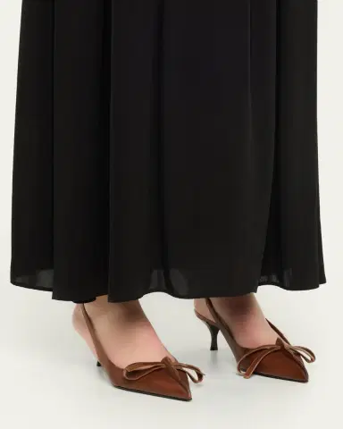 Prada 55mm Brushed Leather Slingback Pumps | Thumbnail 2 Prada 55mm Brushed Leather Slingback Pumps | Thumbnail 2