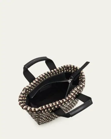 Moncler Caradoc Micro Raffia Crochet Tote Bag | Thumbnail 4 Moncler Caradoc Micro Raffia Crochet Tote Bag | Thumbnail 4
