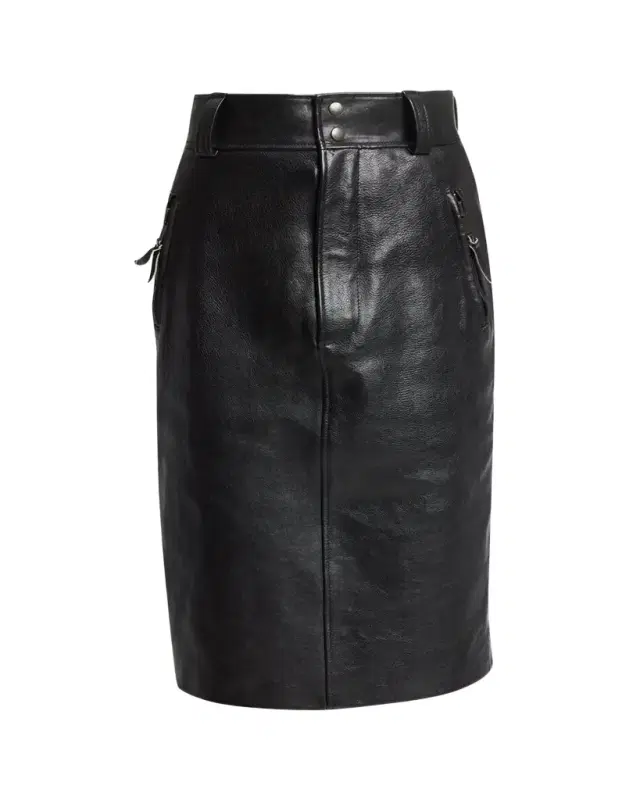 Leather Pencil Skirt